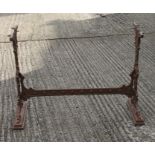 A Victorian ornate cast iron table base.