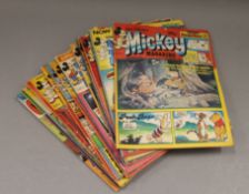 A collection of Walt Disney Mickey Mouse comics.