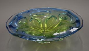 A Murano type glass bowl. 34 cm diameter.