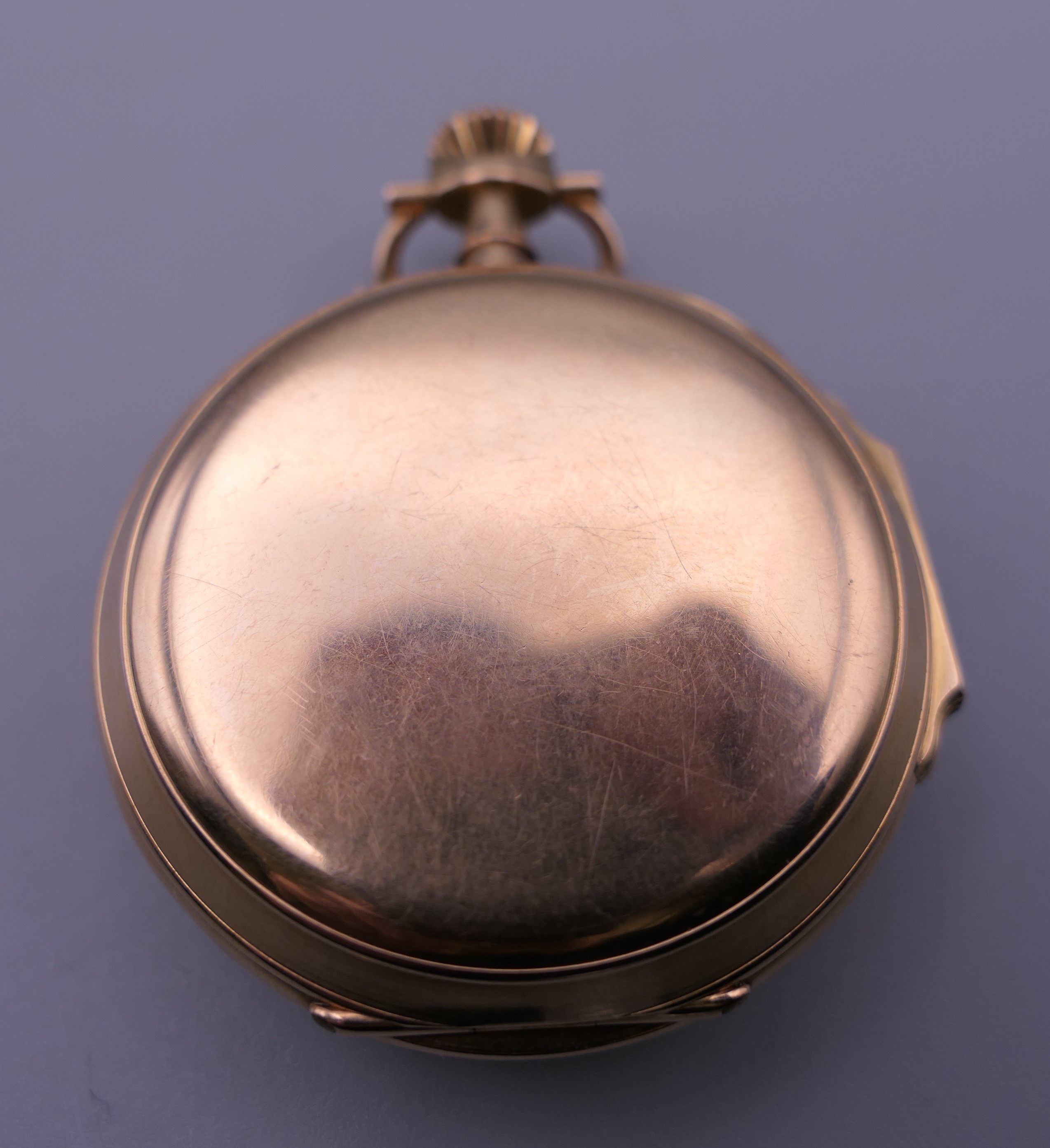 A 19th century French 18 K gold cased multi-dial pocket watch, - Image 2 of 9