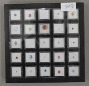 A collection of mixed gemstones.