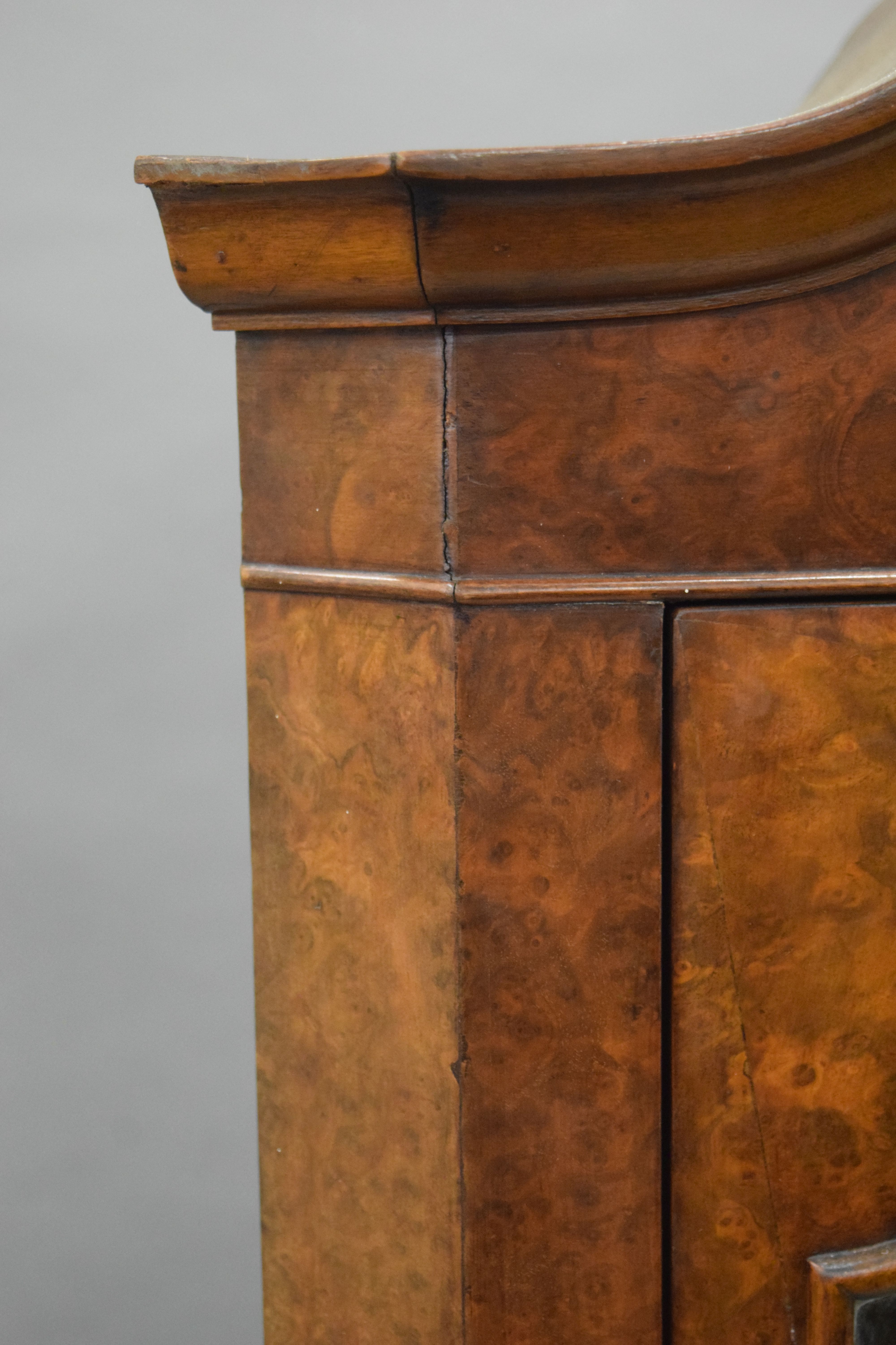 A 20th century walnut corner cabinet. 167 cm high. - Image 2 of 3