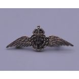 A sterling silver RAF sweetheart brooch.