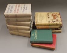 A quantity of Winston Churchill books