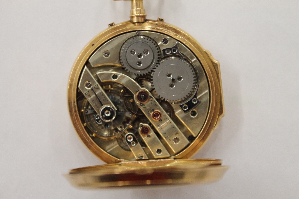 A 19th century French 18 K gold cased multi-dial pocket watch, - Image 9 of 9