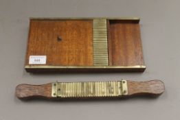 A 19th century chemists pharmacy pill roller. 27 cm long.