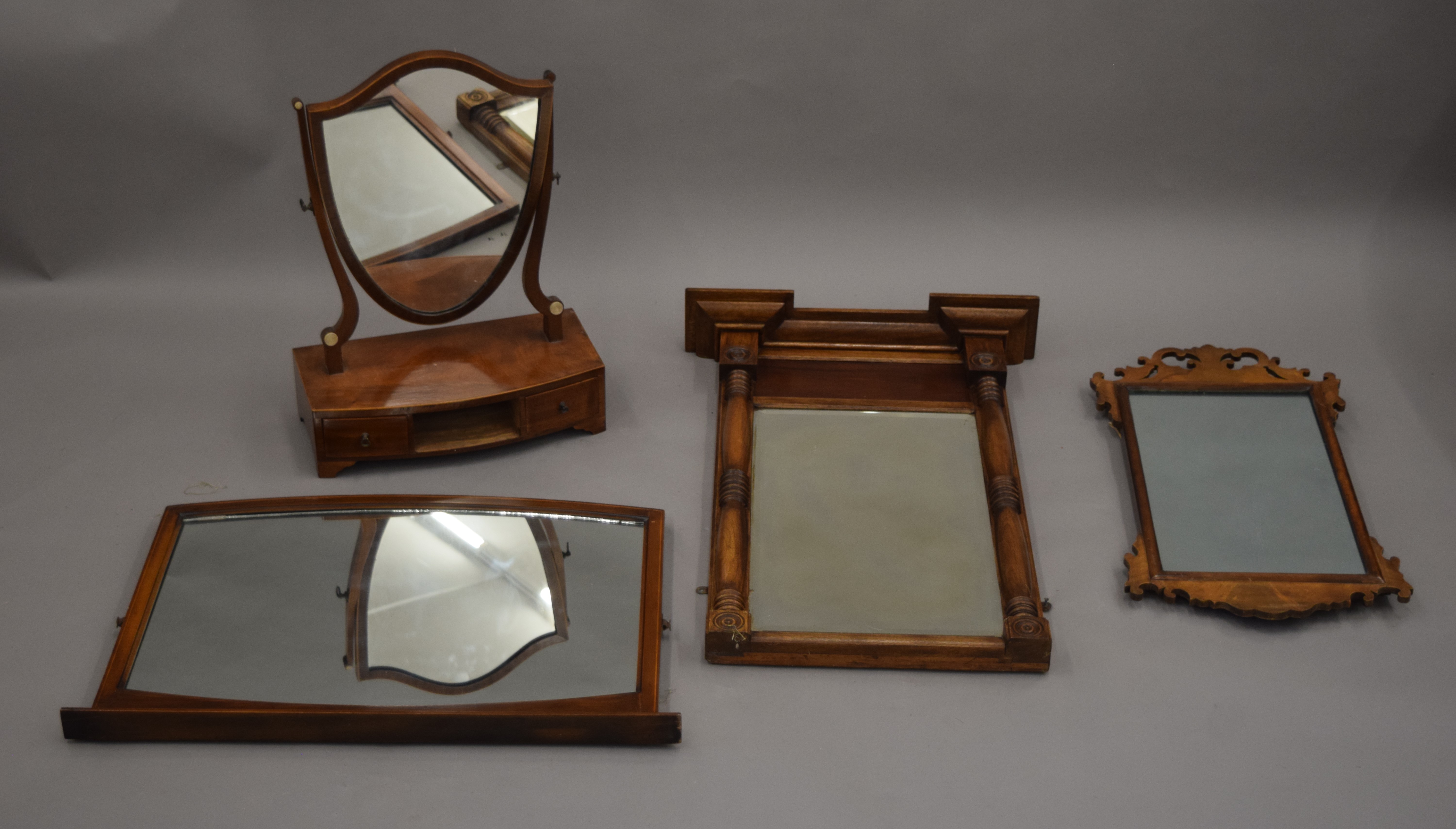 Four various mirrors.