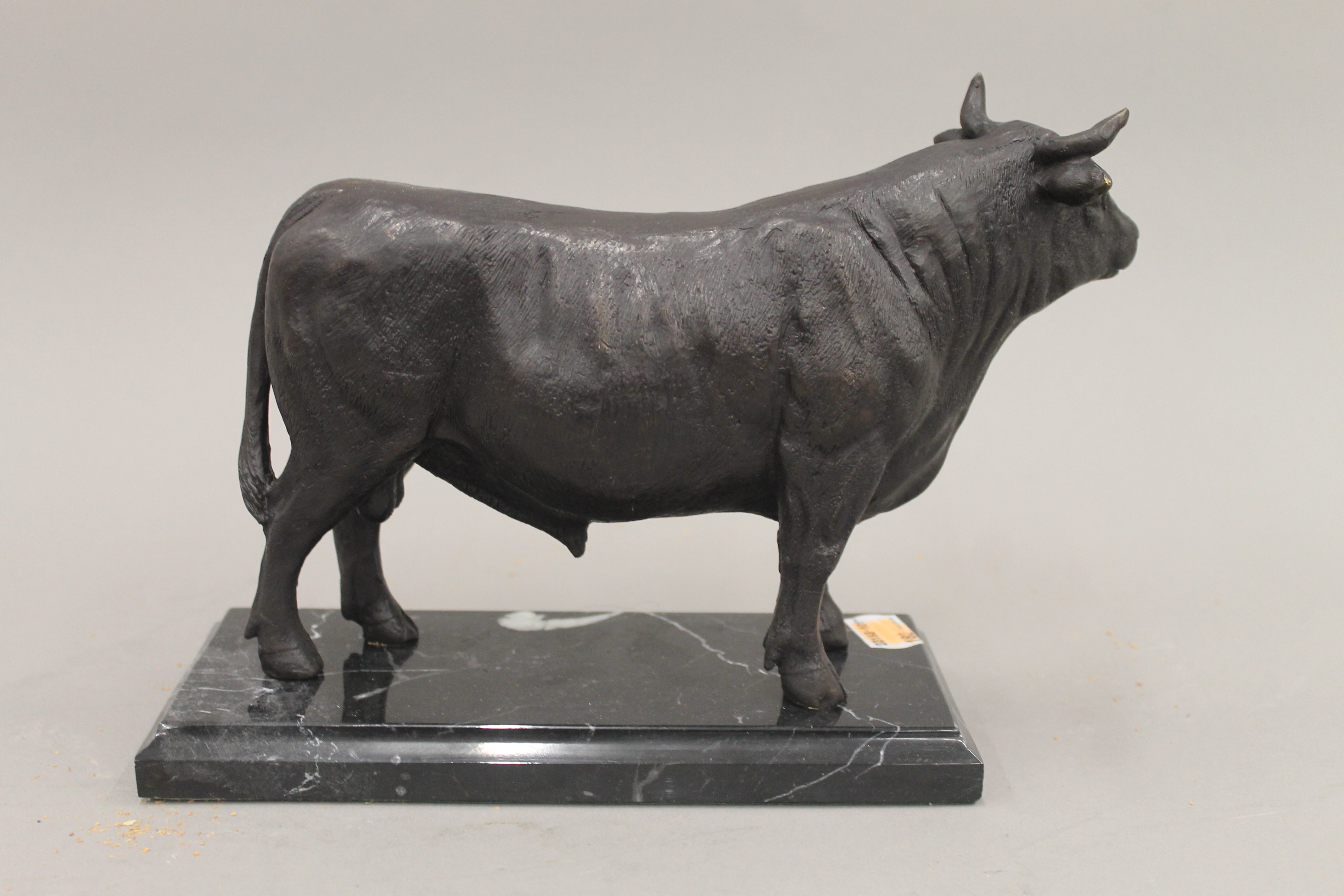 A bronze model of a bull. 17.5 cm high. - Image 3 of 4
