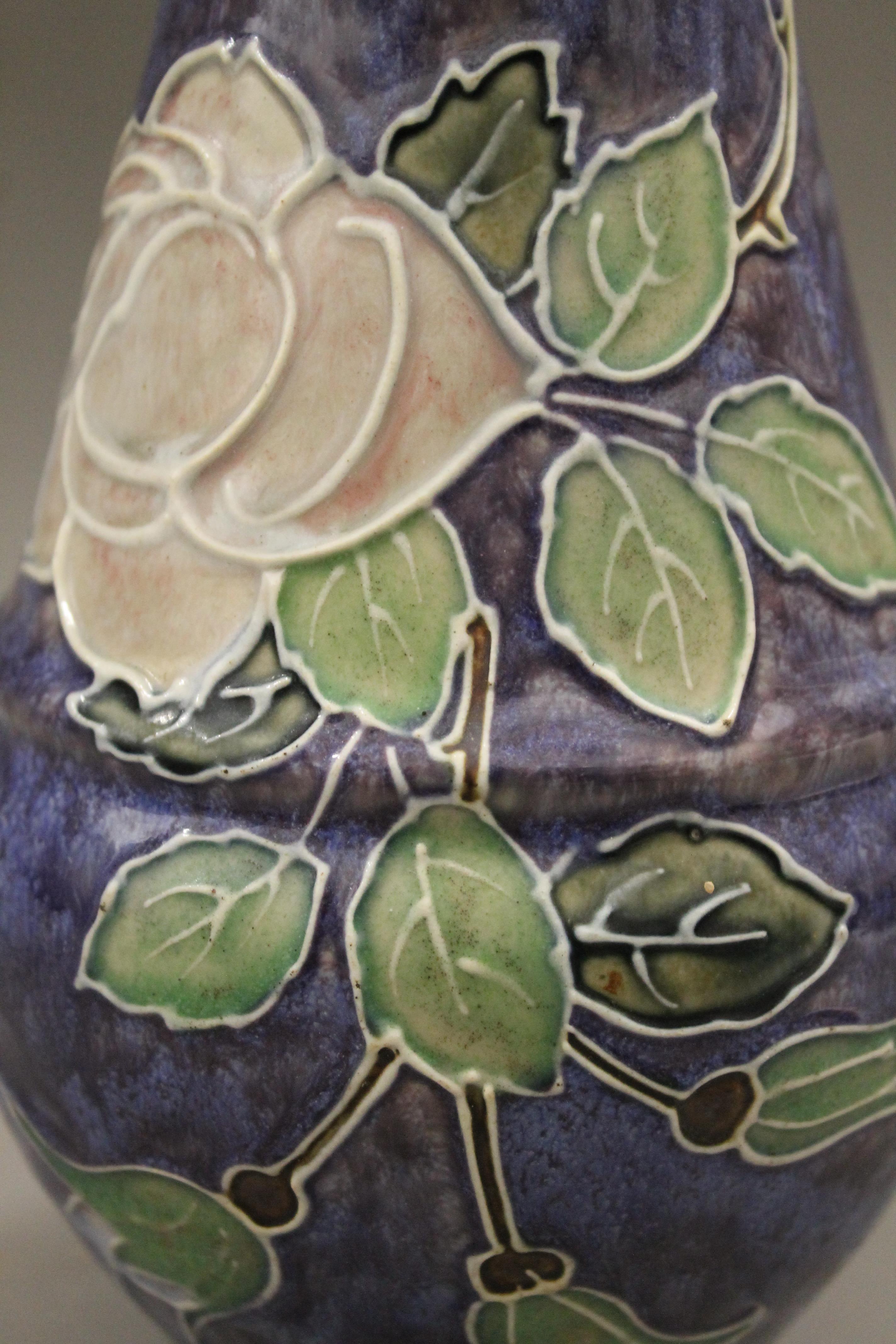 A Royal Doulton florally decorated vase. 19 cm high. - Image 2 of 4