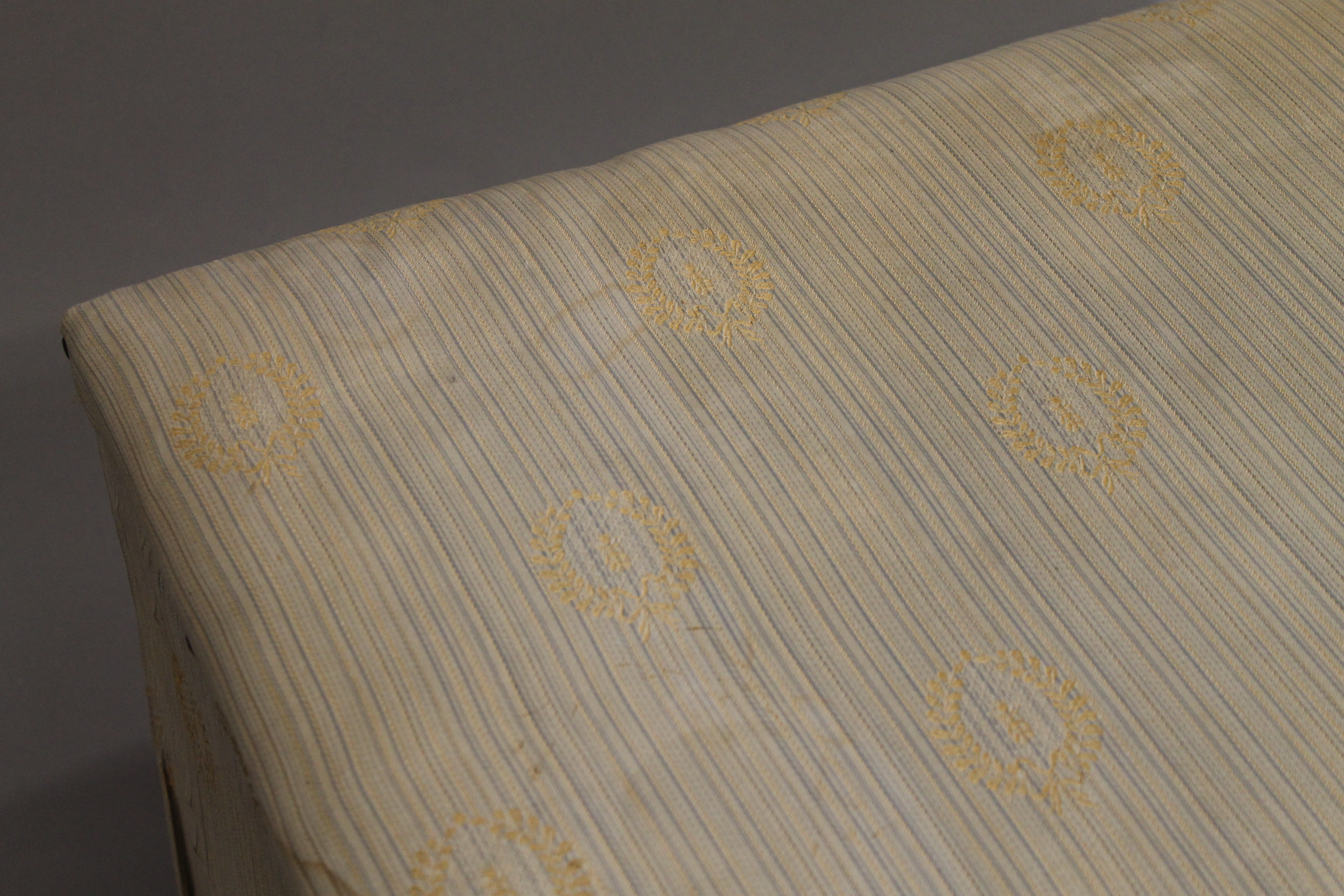 A 19th century upholstered ottoman. 84 cm wide. - Image 3 of 4