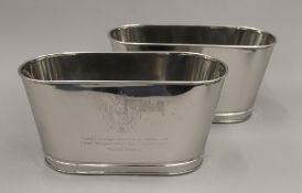 A pair of Lily Bollinger coolers. 30 cm wide.