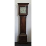 A Georgian oak longcase clock, the painted dial inscribed'' Coates Cirencester''. 205.5 cm high.