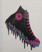 DEATH NYC, Converse, print, framed and glazed. 41.5 x 52 cm.