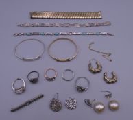 A quantity of various jewellery, silver, etc.