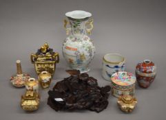 A quantity of various Oriental ceramics,