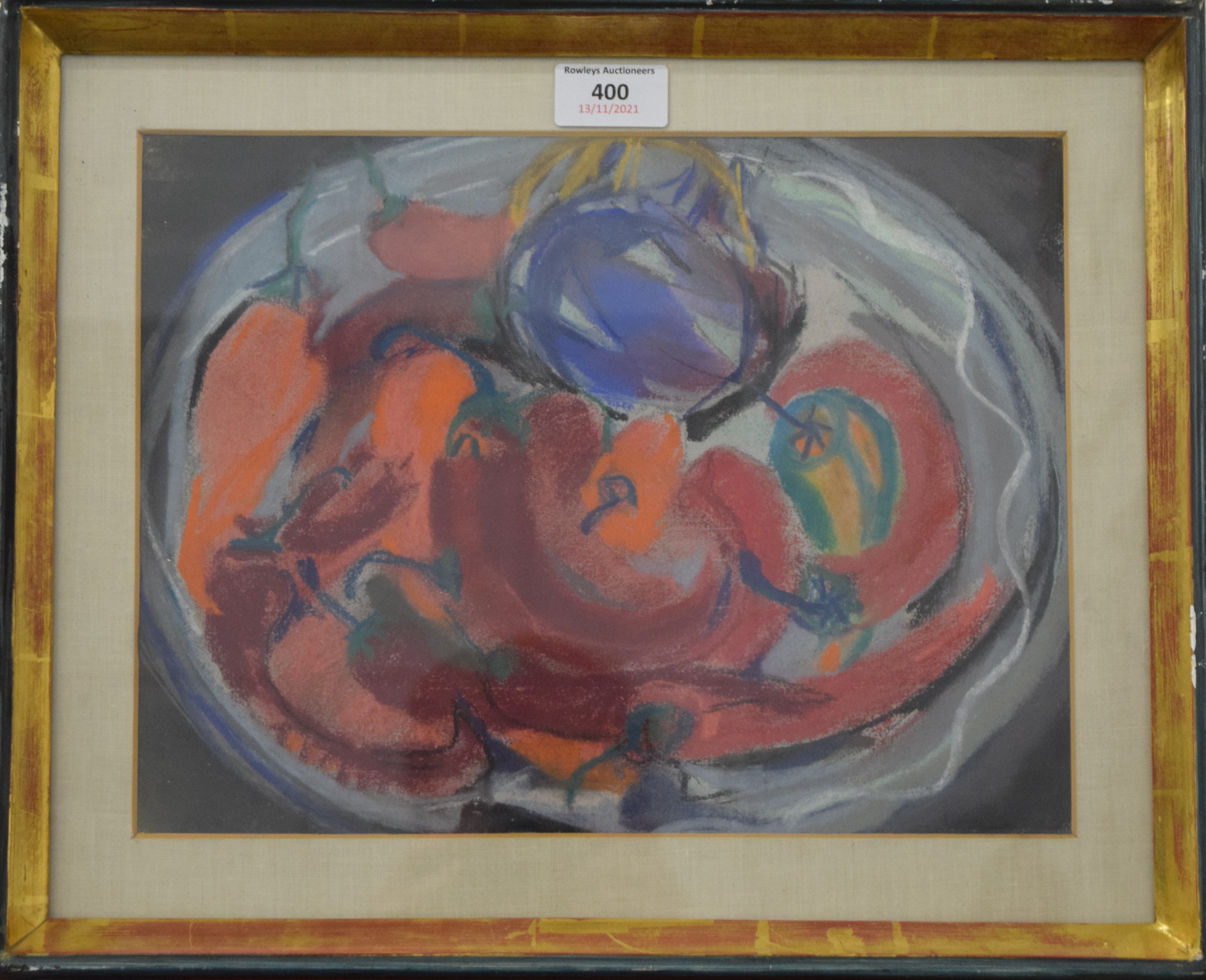 IRINA HALE (born 1932) British, Still Life of Fruit in a Bowl, pastel on paper, framed and glazed. - Image 2 of 2