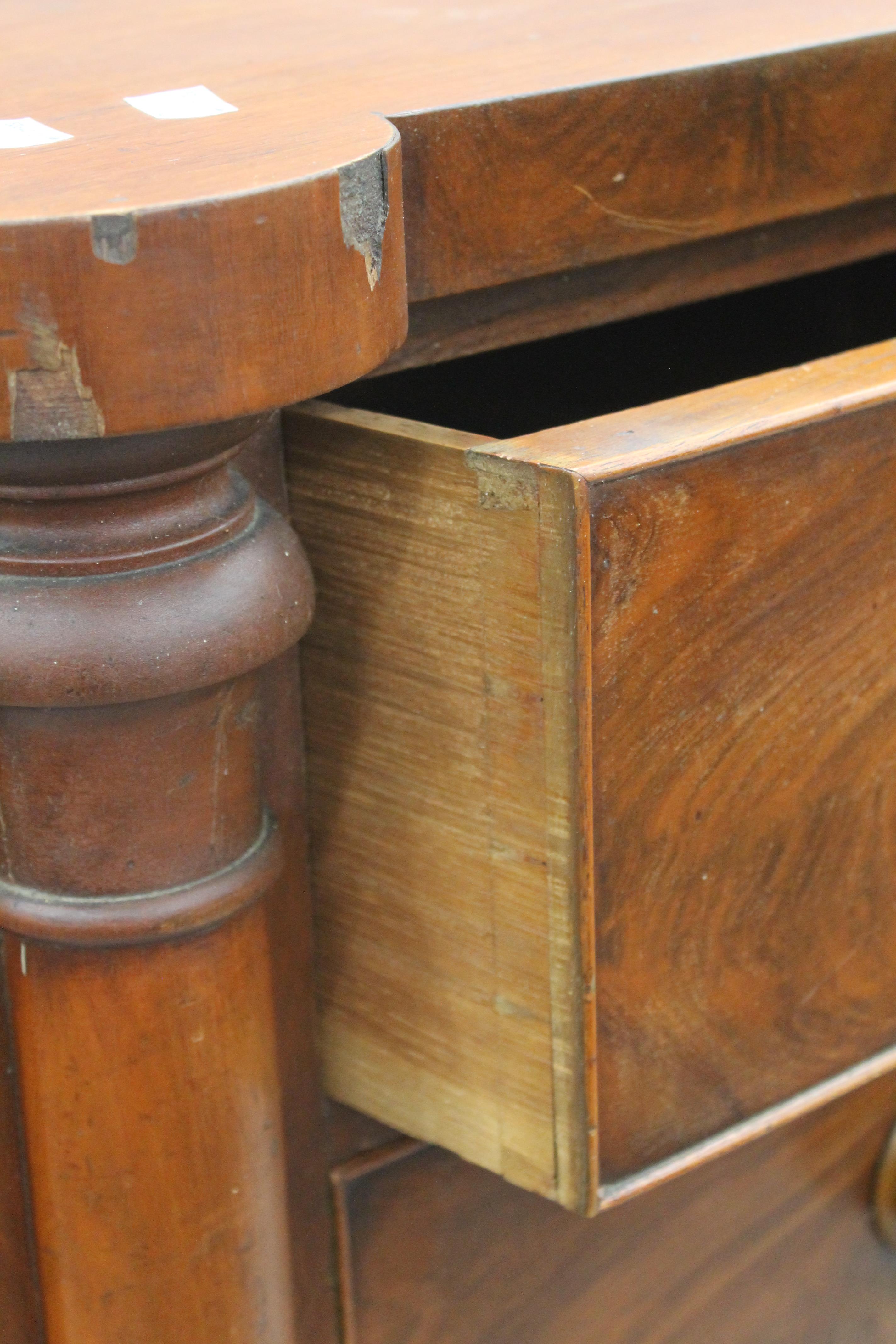 A Victorian mahogany bowfront chest of drawers. 107 cm wide. - Image 9 of 11