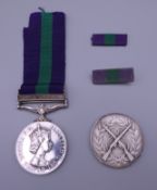 A Malaya General Service medal awarded to C.P.L. J.H. GAILER R.E., etc.