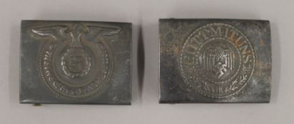 Two WWII Nazi buckles.