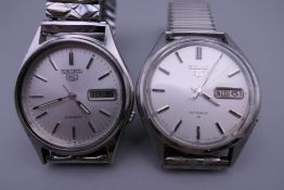 Two Seiko gentlemen's wristwatches.