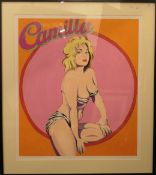 MEL RAMOS (1935-2018) American, Camilla, screen print,