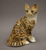A Winstanley pottery cat. 26 cm high.