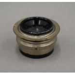 A Ludwig Dresden Victar 1:4.5F=7.5cm camera lens. 3 cm diameter.