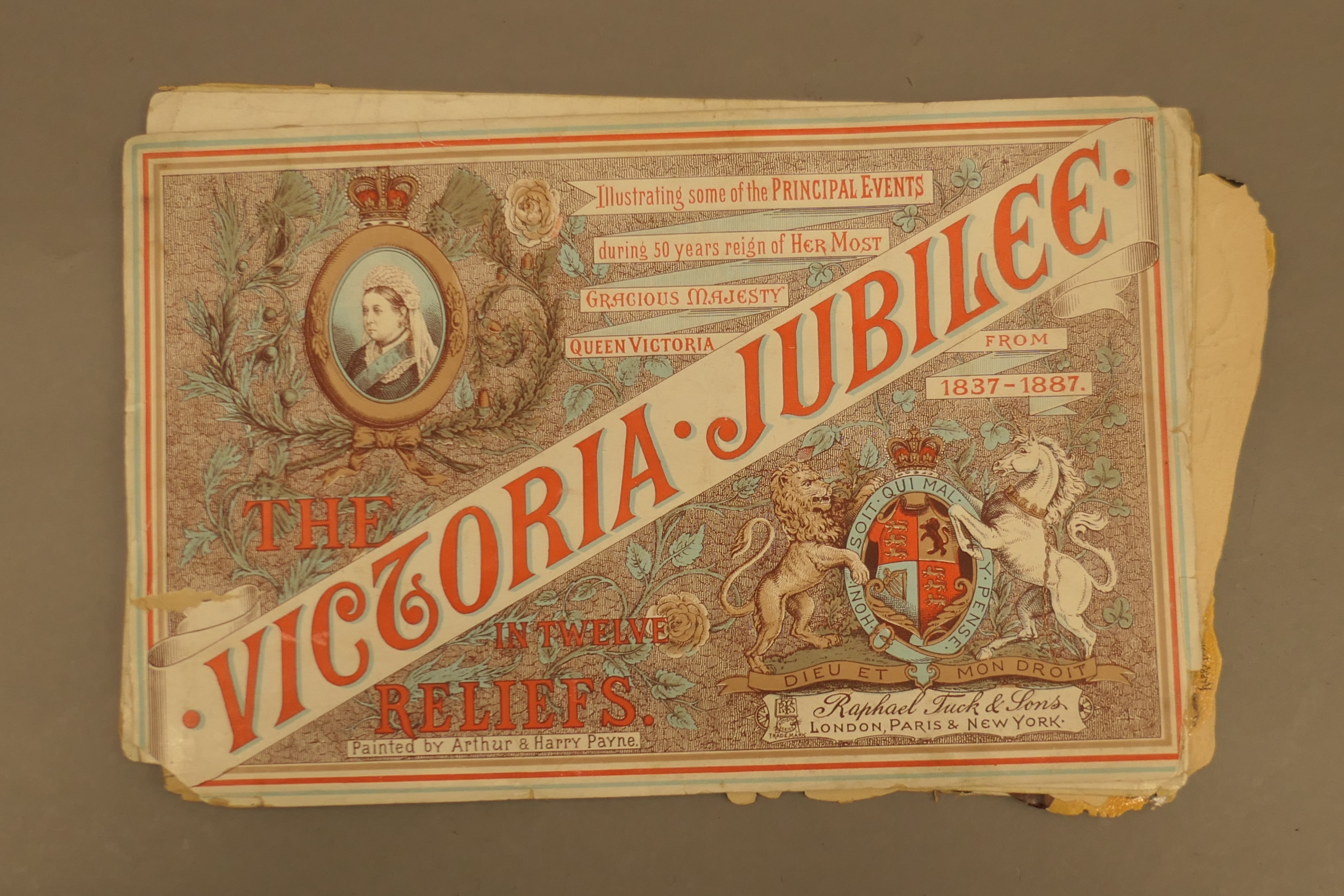 Two books with unused scraps, ''The Heroes of the Victoria Cross'' and ''Queen Victoria's Jubilee'', - Image 2 of 5