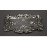 An Art Nouveau silver pin tray by Deakins and Francis, Birmingham. 11 cm long. 23.1 grammes.