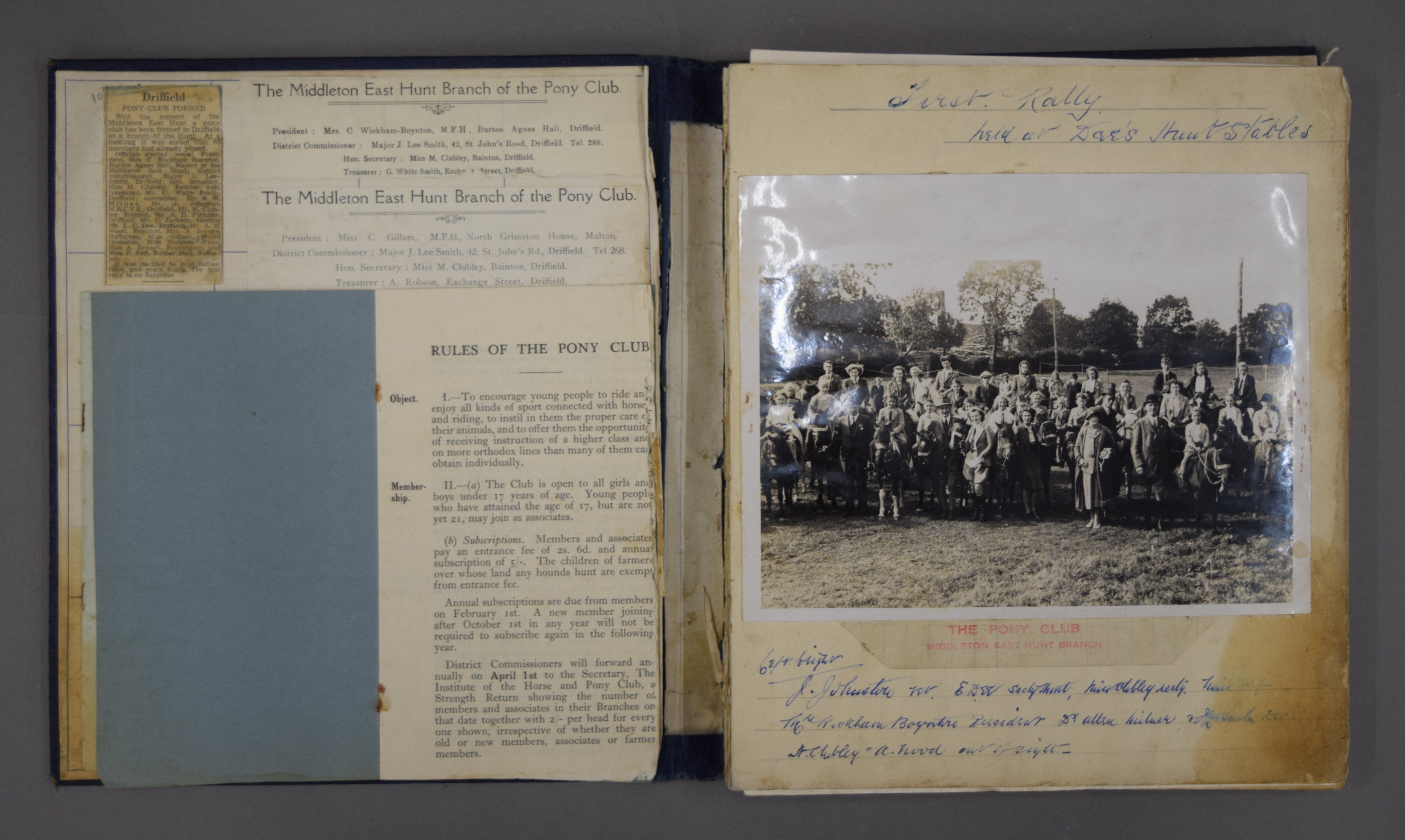 A Middleton Pony club scrapbook and an Allerton and Allwalton Riding Club photograph album, etc. - Image 3 of 10