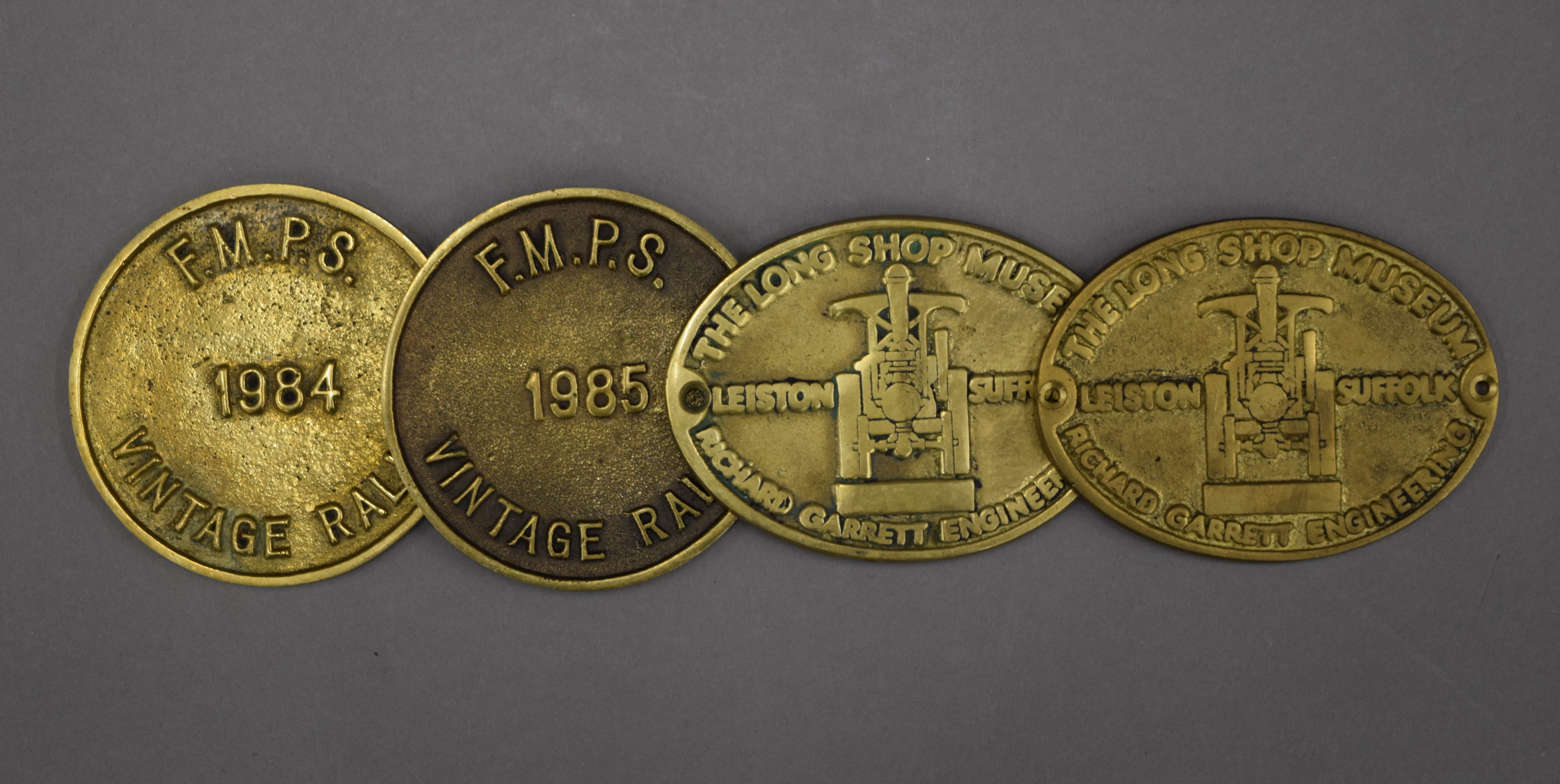 A Windsor metal boiler plaque together with four other smaller heavy cast steam rally plaques, etc. - Image 3 of 5