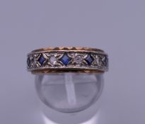 An eternity ring. Ring size O/P.