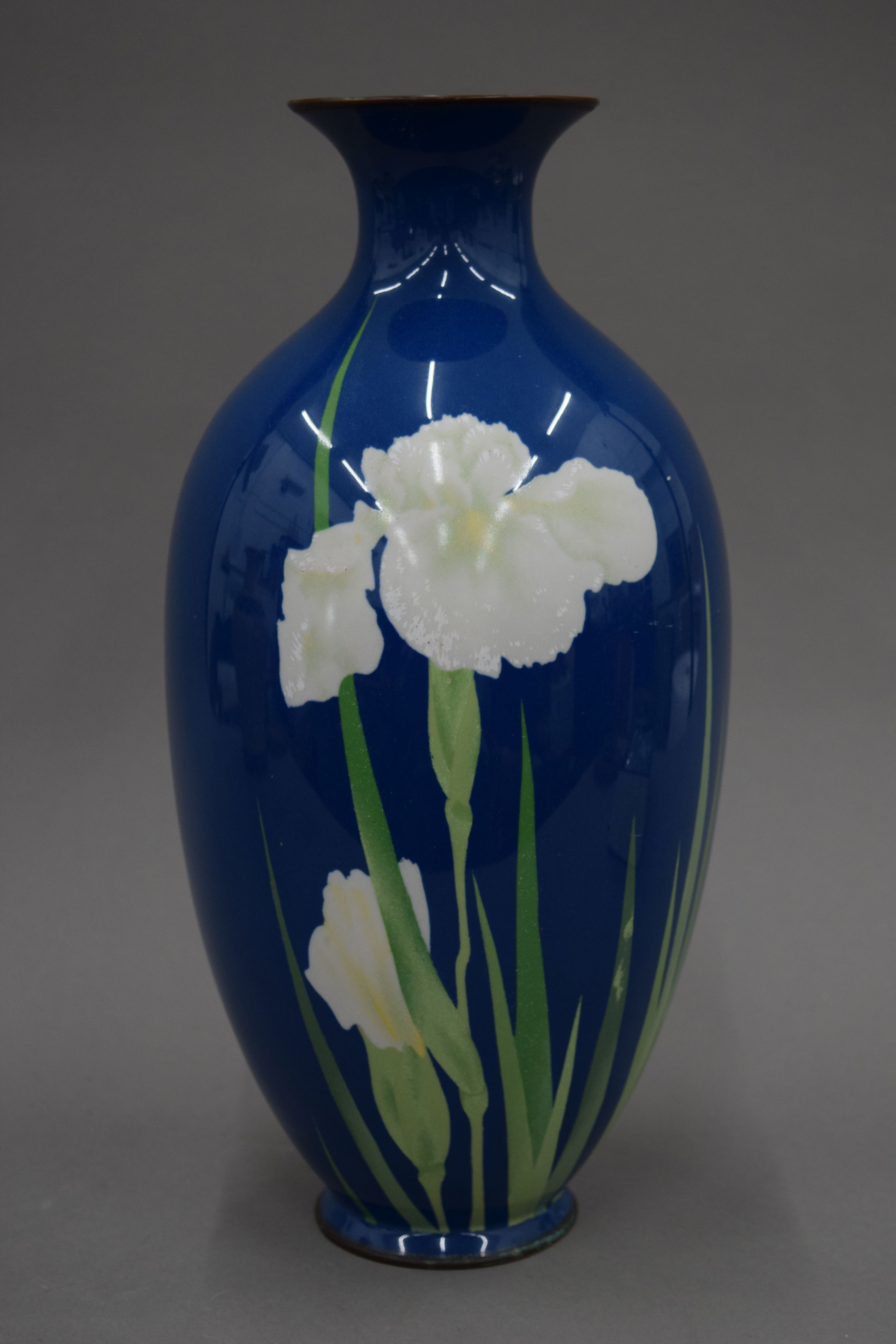 A Japanese cloisonne vase. 35 cm high. - Image 2 of 4