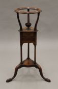 A 19th century mahogany washstand. 81 cm high.