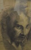 In the Style of HENRY FUSELI (1741-1825) Swiss, A Portrait of the Artist, pencil and chalk,