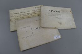 Three various indentures.