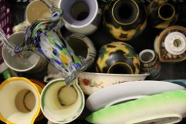 A quantity of decorative porcelain, including a Japanese tea set.