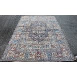 A park silk Nain carpet. 335 x 200 cm.