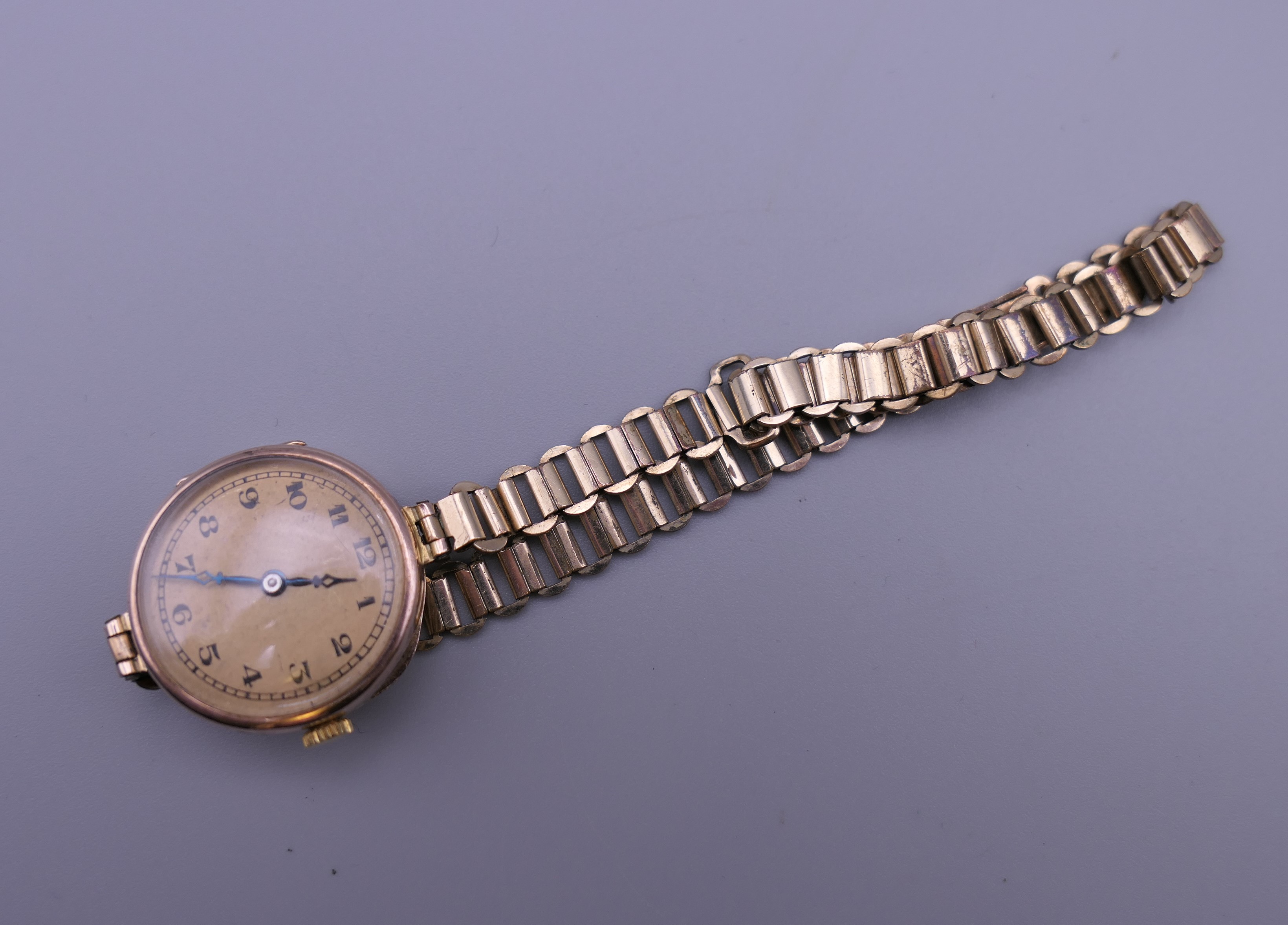 A 9 ct rose gold ladies cocktail watch on a gold plated bracelet, - Image 9 of 13