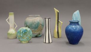 A small quantity of Art pottery.