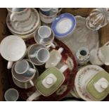 A quantity of ceramics and glass, including a Paragon Belinda pattern tea set.