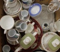 A quantity of ceramics and glass, including a Paragon Belinda pattern tea set.
