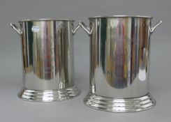 A pair of Louis Roederer coolers. 24 cm high.