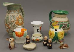 A quantity of miscellaneous ceramics, including Crown Ducal.