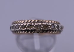 An eternity ring. Ring size O.