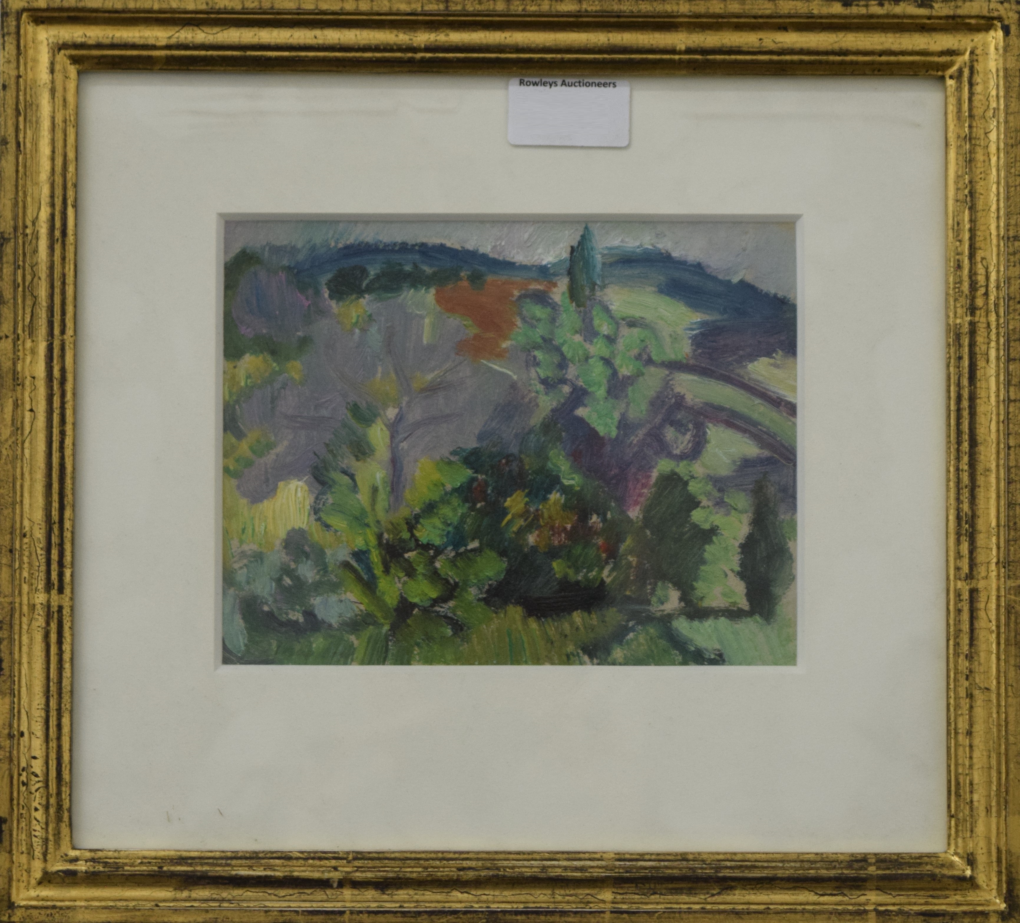 IRINA HALE (born 1932) British, Paulonia Tree, oil, signed, framed and glazed. 18 x 14 cm. - Image 2 of 2