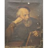 CONTINENTAL SCHOOL (18th/19th century), A Portrait of a Pensive Gentleman Holding a Book,