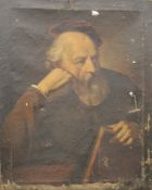 CONTINENTAL SCHOOL (18th/19th century), A Portrait of a Pensive Gentleman Holding a Book,