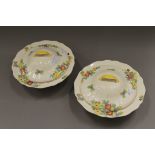 Two Royal Doulton Minden pattern tureens. Each 24 cm diameter.