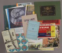 A collection of facsimile catalogues advertising sheets, etc.